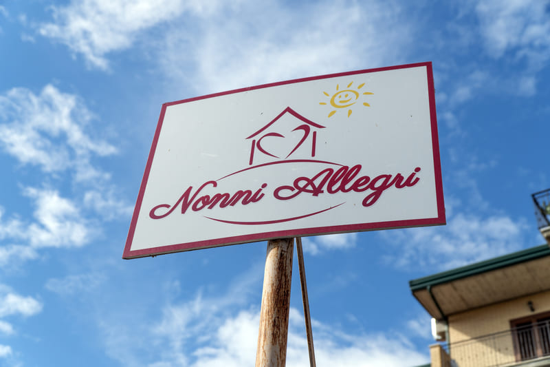 Cartellone casa di riposo